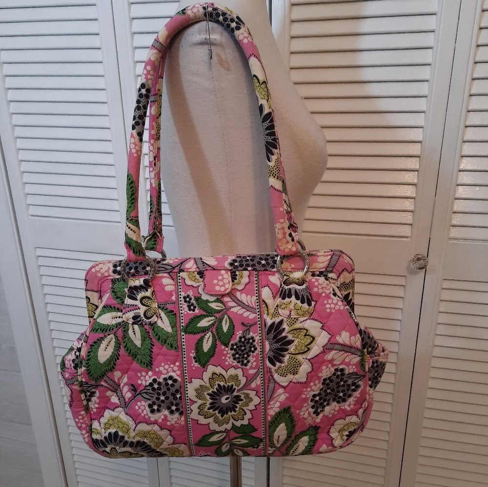 Vera bradley pink floral bag purse